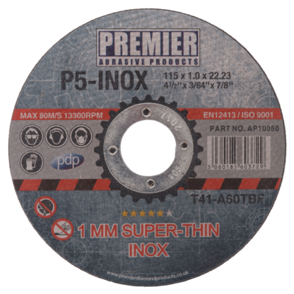 Premier Metal Cutting Discs P5-Inox